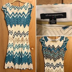 Sharagano Crocheted Dress